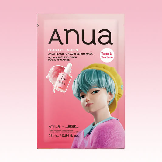 Anua K-pop Demon Hunters Peach 70 + Niacin Serum Mask