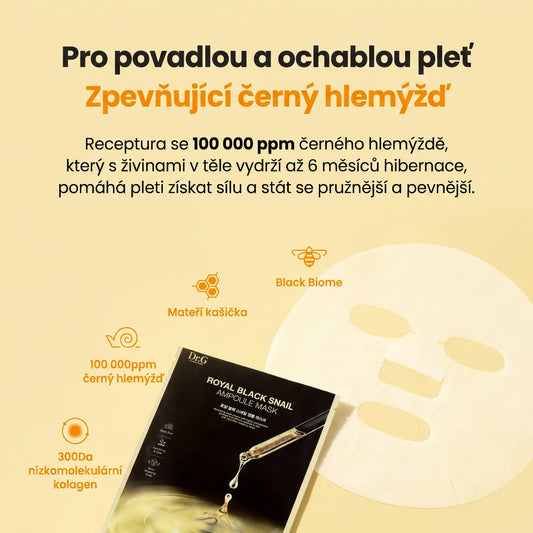 Dr.G Royal Black Snail Ampoule Mask