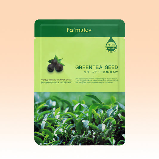 Farmstay Visible Difference Mask Sheet Greentea Seed