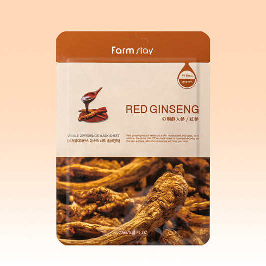 Farmstay Visible Difference Mask Sheet Red Ginseng